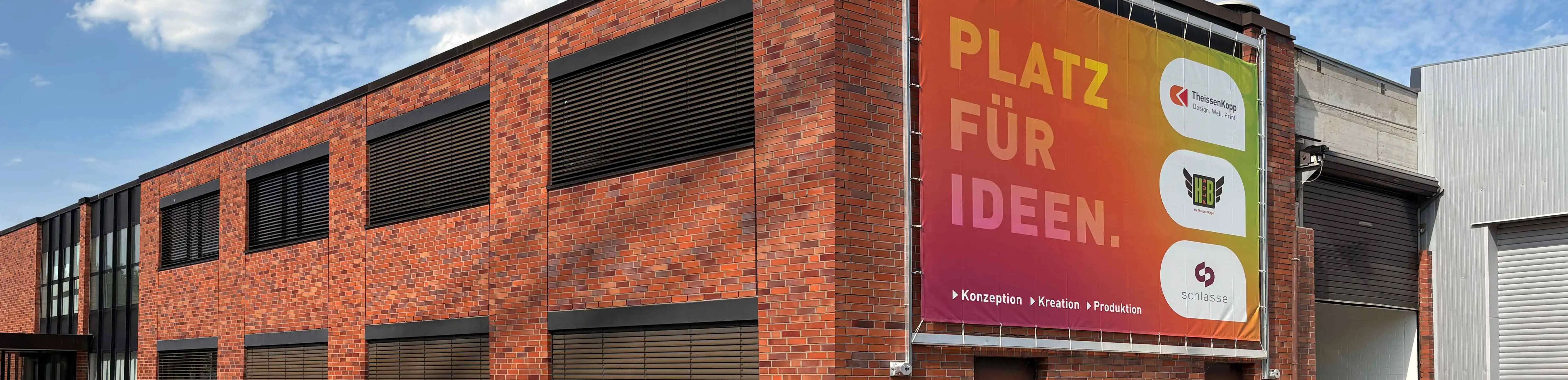 Gebäude am Kieswerk 3 mit Platz für Ideen Banner